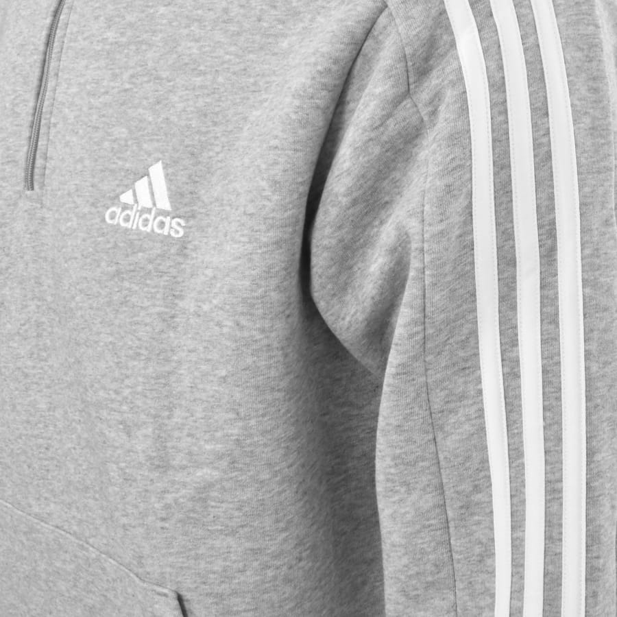 1 4 Zip Fleece Sweatshirt Adidas Essentials 3 Stripes